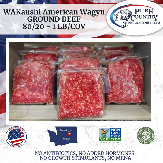 Bundle Pack- 10 lb WAKaushi American Wagyu Ground Beef