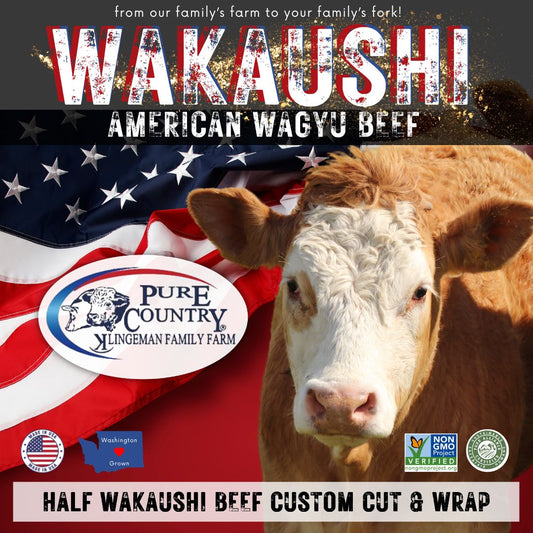 DEPOSIT - WAKaushi WAGYU HALF BEEF CUSTOM CUT AND WRAP